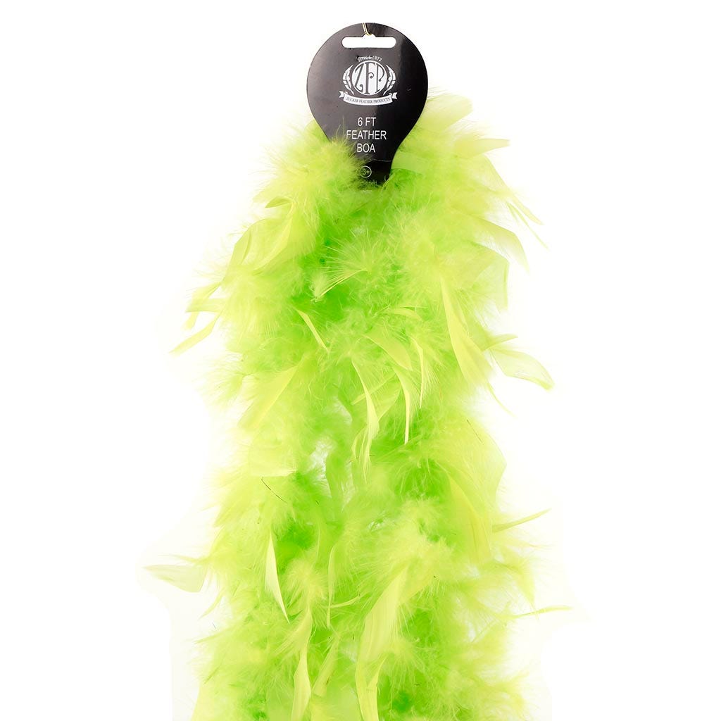 Chandelle Feather Boa - Lightweight - Lime