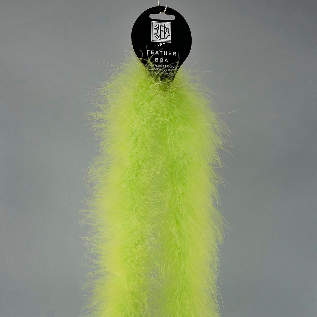 Full Marabou Feather Boa - Lime