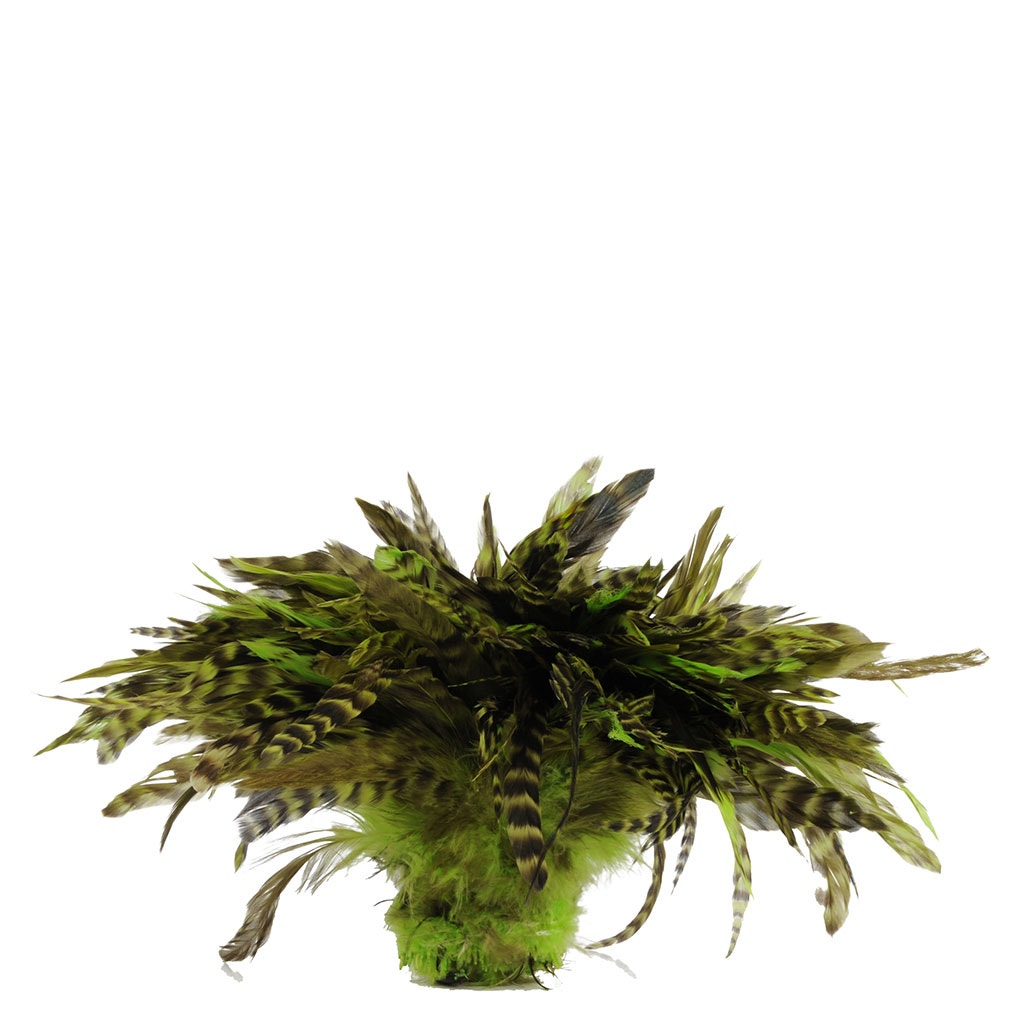 Rooster Schlappen-Grey Chinchilla Lime