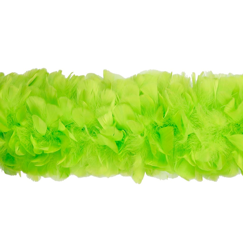 Turkey Feather Boa 8-10" - Lime