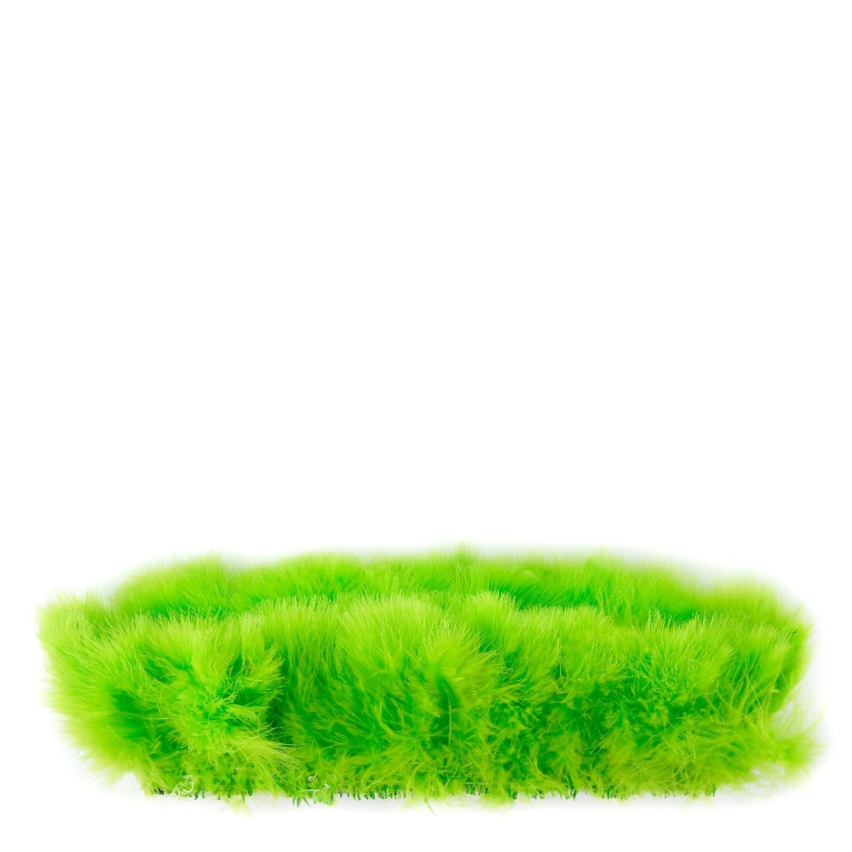 TURKEY MARABOU GOOD QUILL FEATHERS 3-4" - LIME