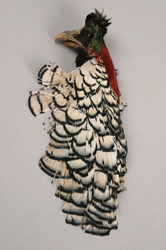 Pheasant & Guinea Feather Cuff Bracelet