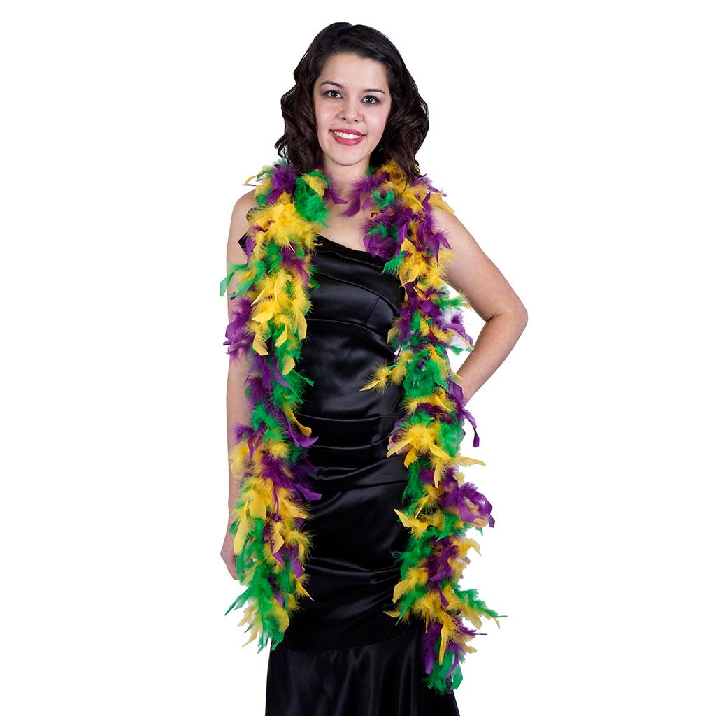 Chandelle Feather Boa - Lightweight - Mardigras Mix