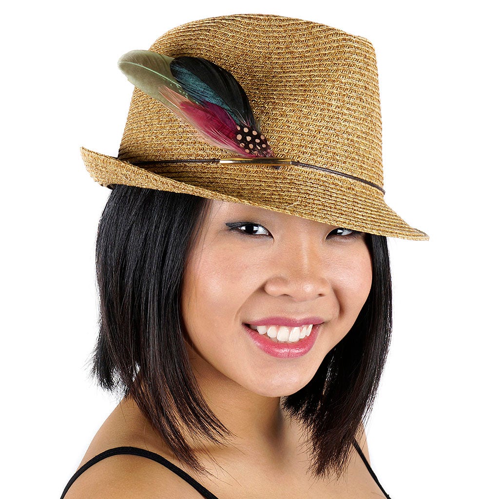 Pheasant Hackle Guinea Feather Hat Trims - Champagne - Mint - Natural