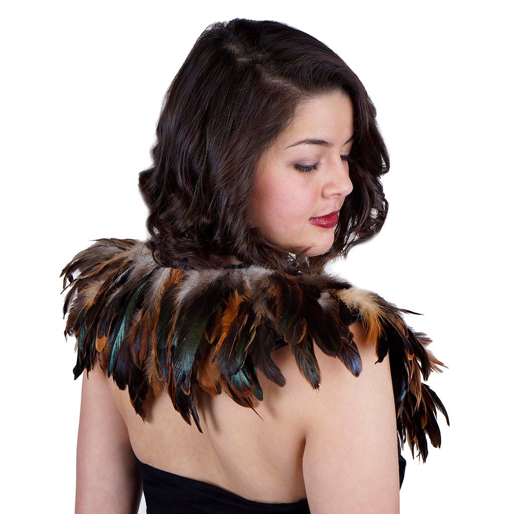 Natural Feather Cape