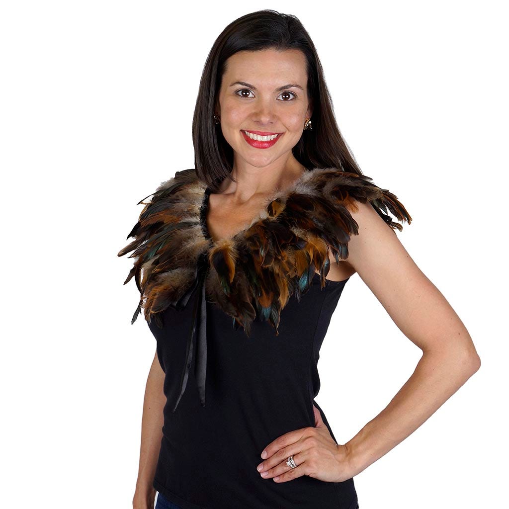 Natural Feather Cape