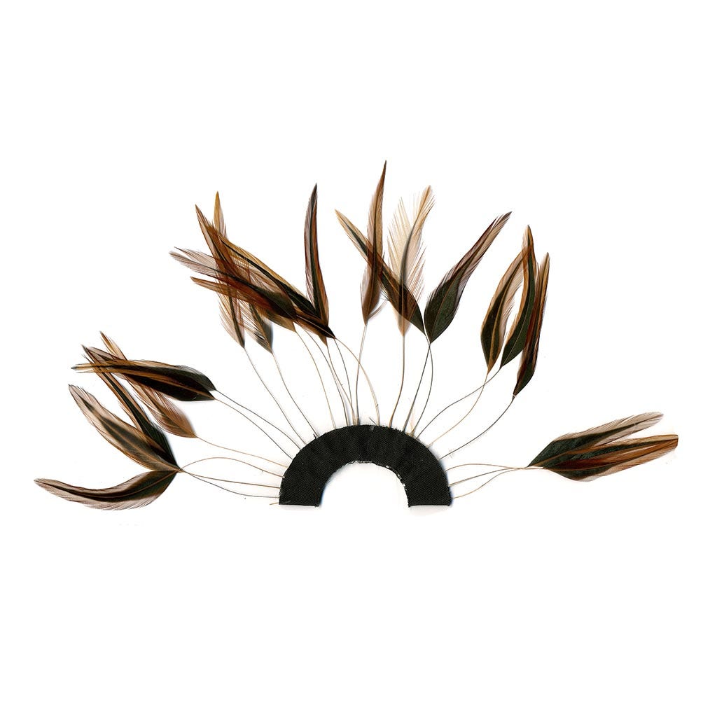 Furnace Hackle Feather Plates - Natural