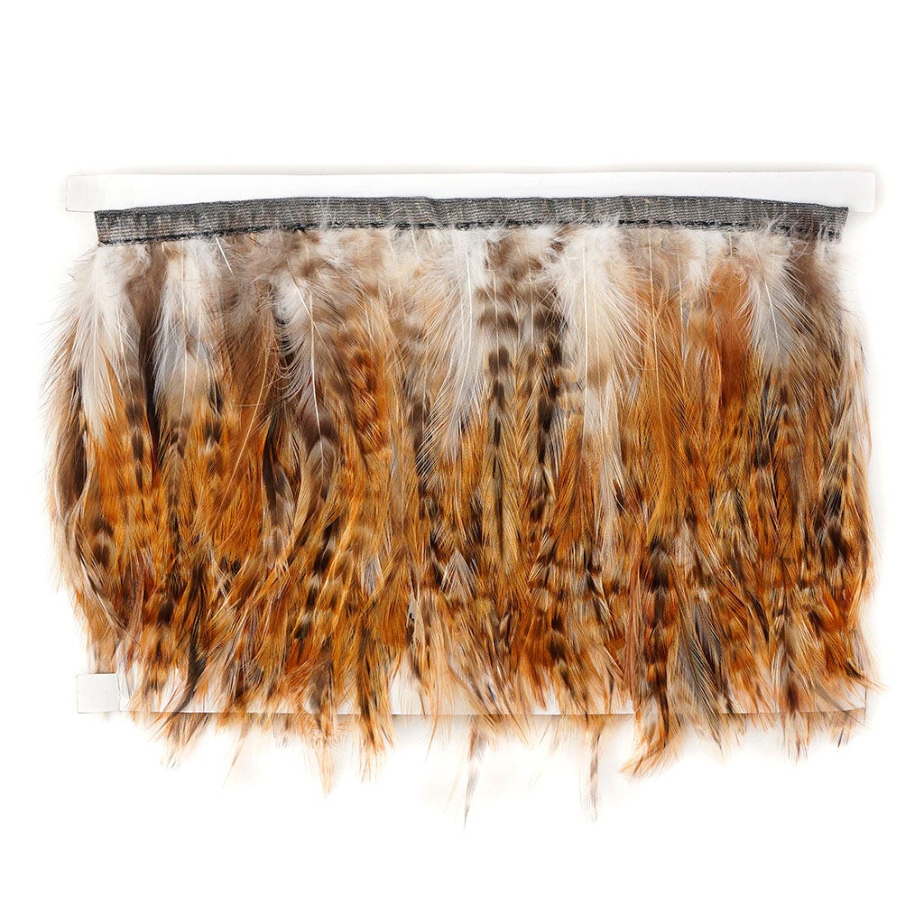 Red Chinchilla Hackle Fringe - Natural
