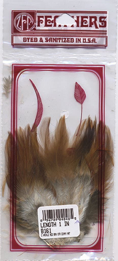 Strung Natural Red Hackle - Natural