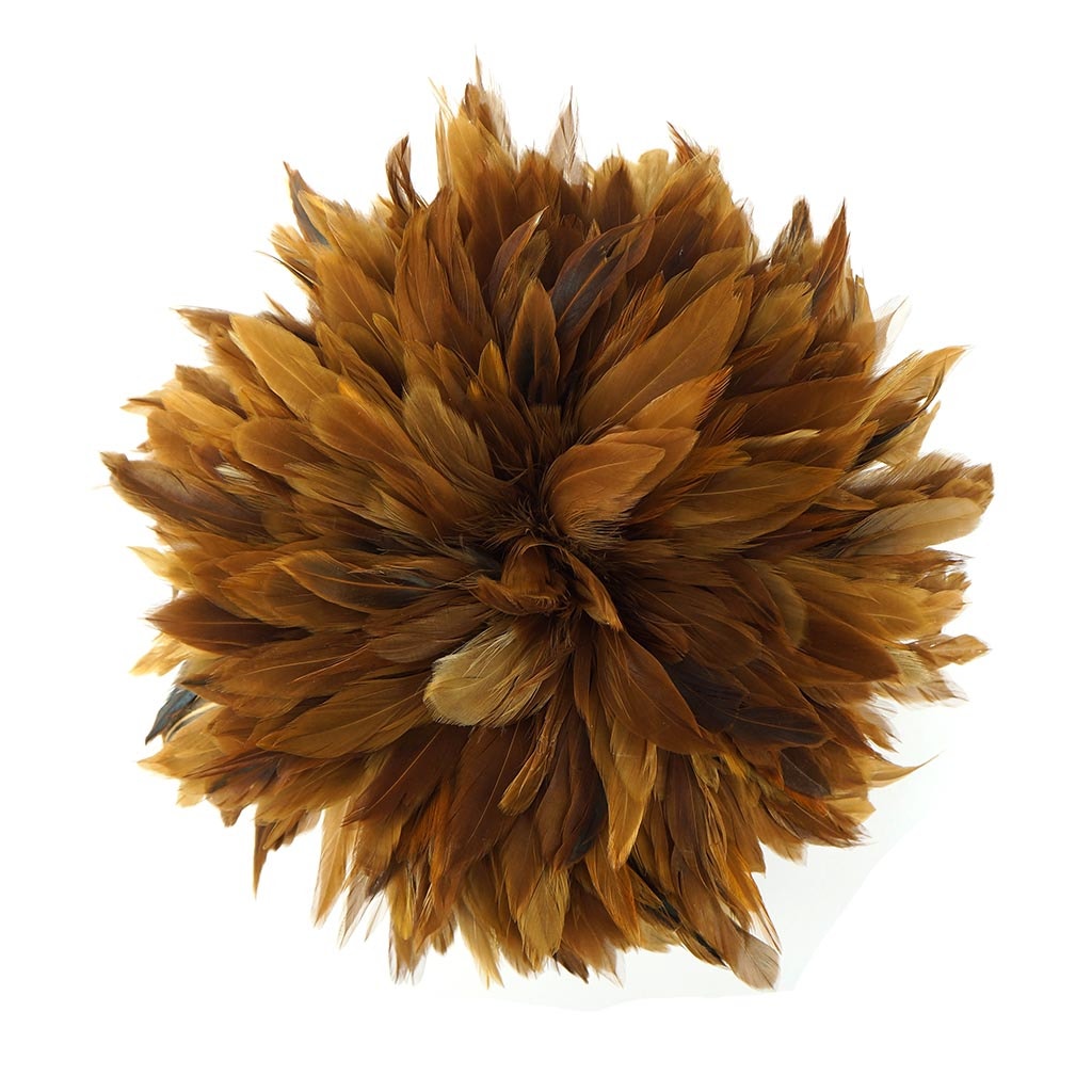 1/4 Pound Rooster Schlappen Feathers 4-6" - Natural