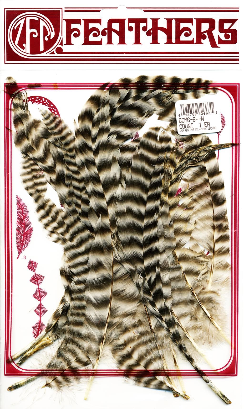 Loose Rooster Chinchilla Natural - 6 - 9"