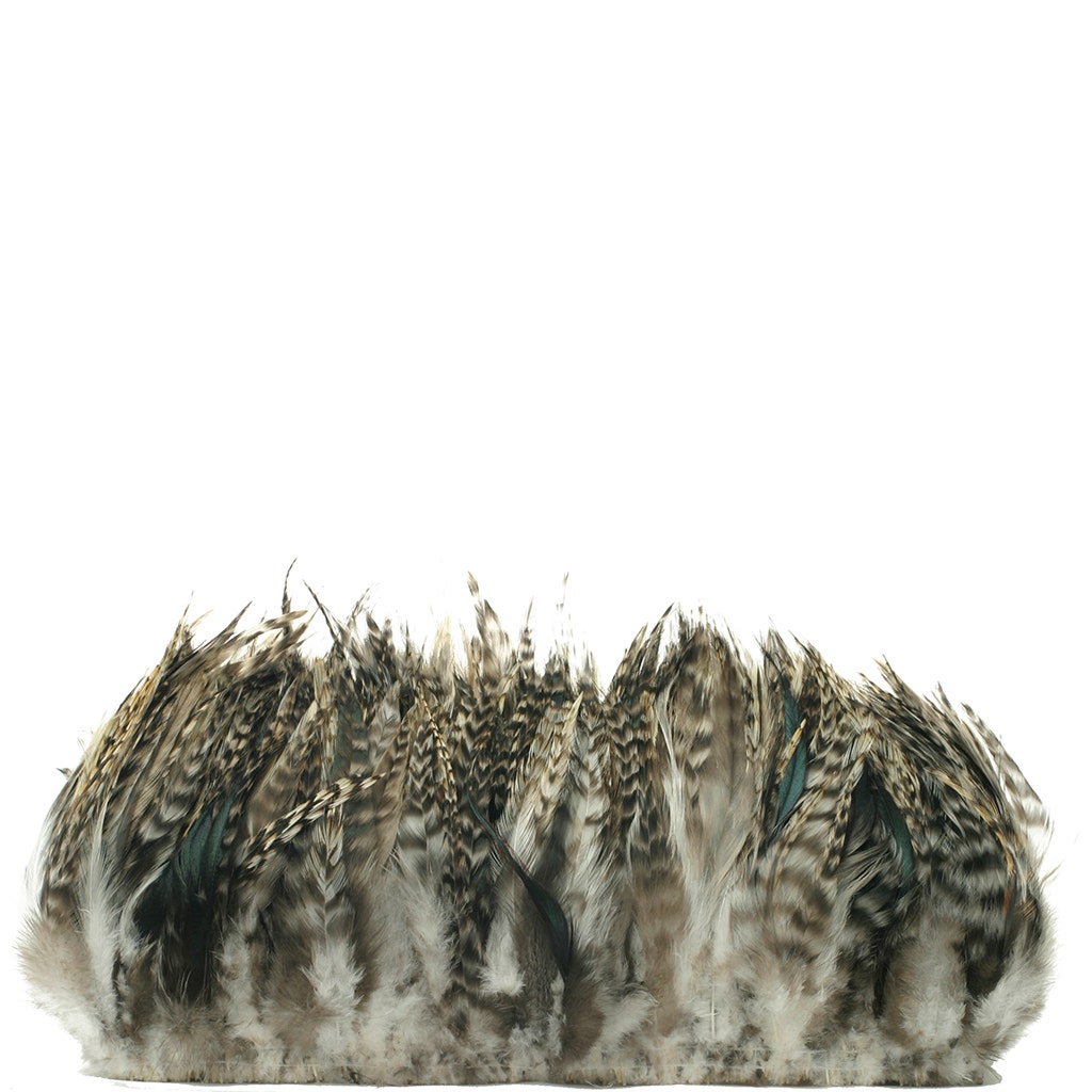 Rooster Saddle-Grey Chinchilla - 6 - 8' - 1.25yds - Natural