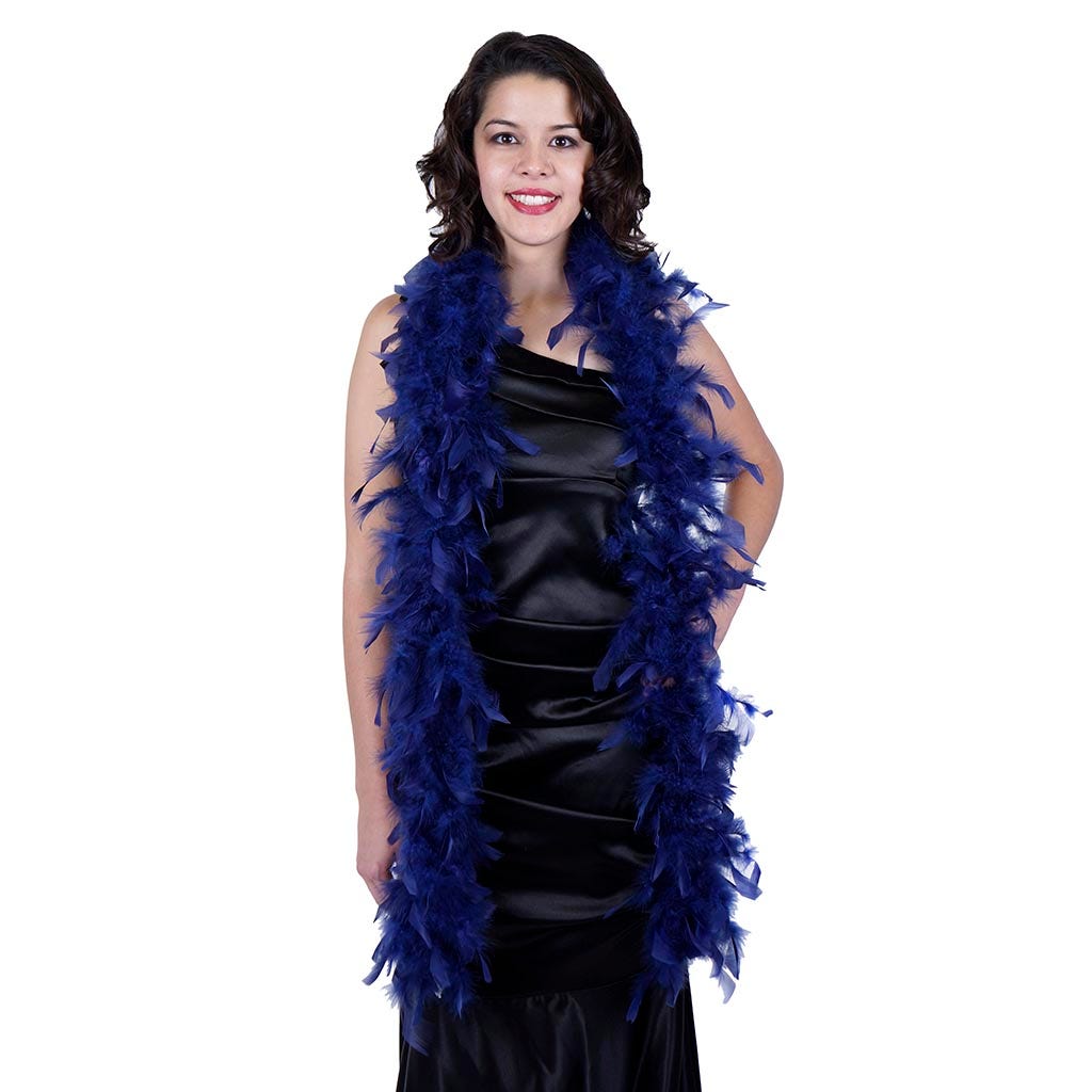 Chandelle Feather Boa - Lightweight - Navy