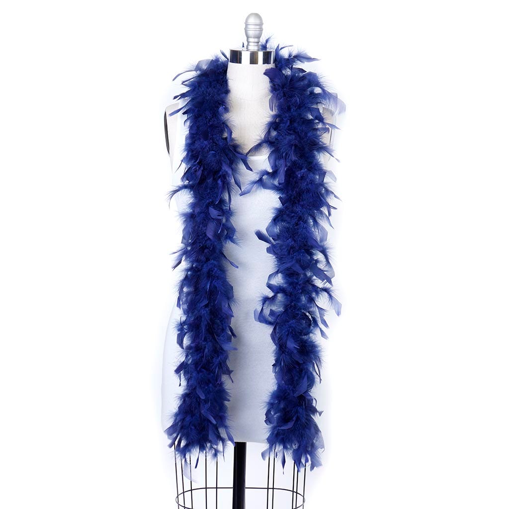 Chandelle Feather Boa - Lightweight - Navy