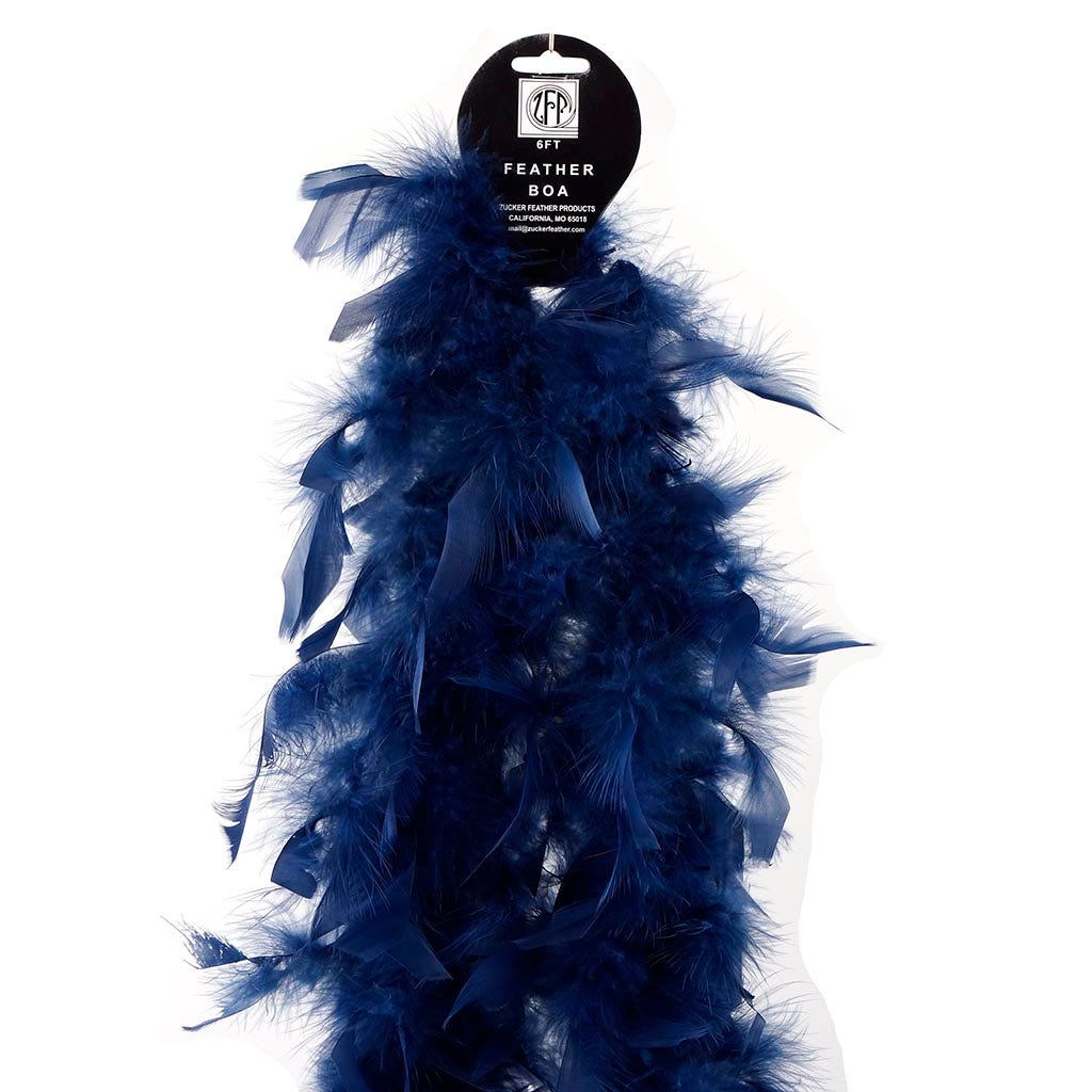 Chandelle Feather Boa - Lightweight - Navy