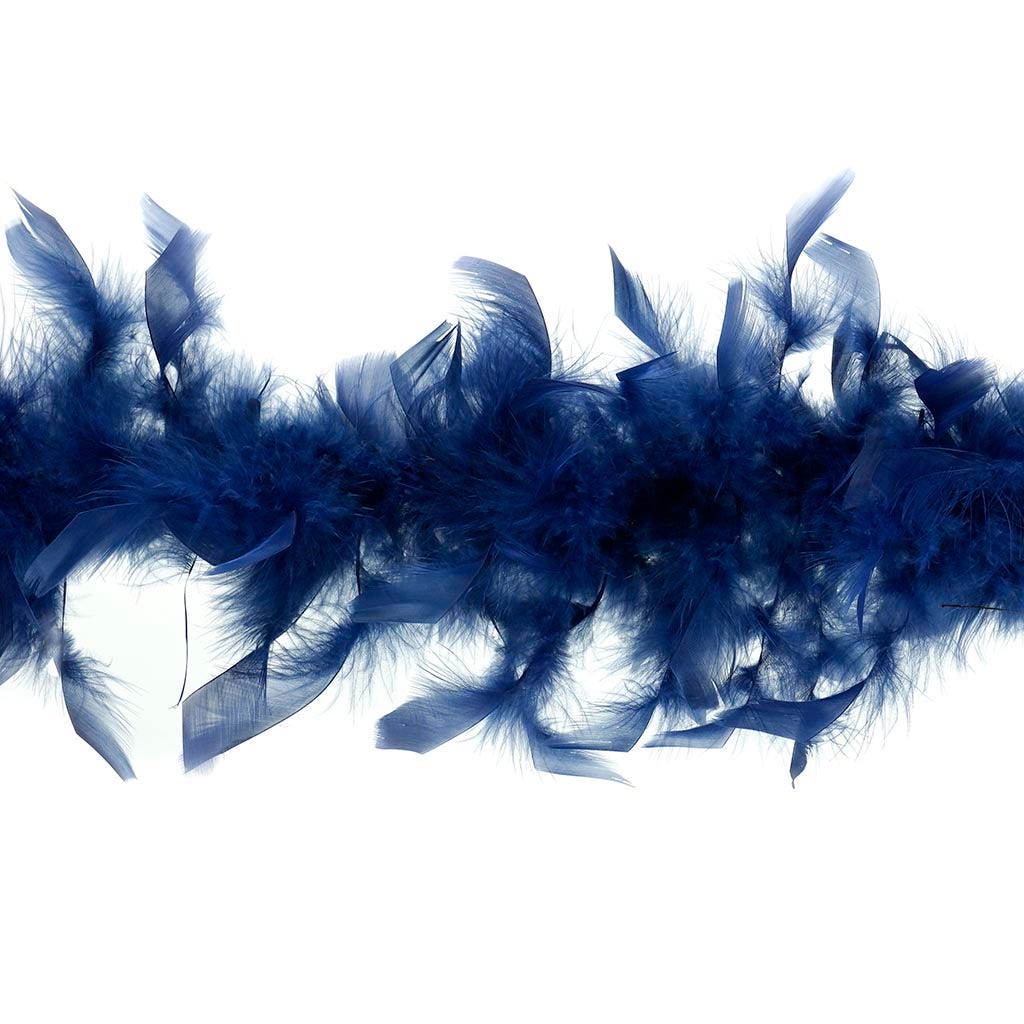 Chandelle Feather Boa - Lightweight - Navy