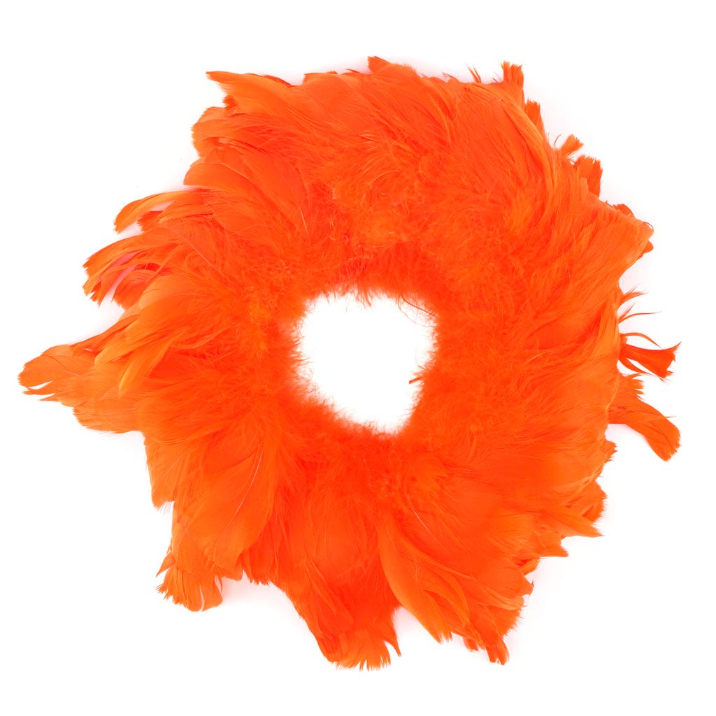 Goose Nagorie Feathers Dyed - Orange