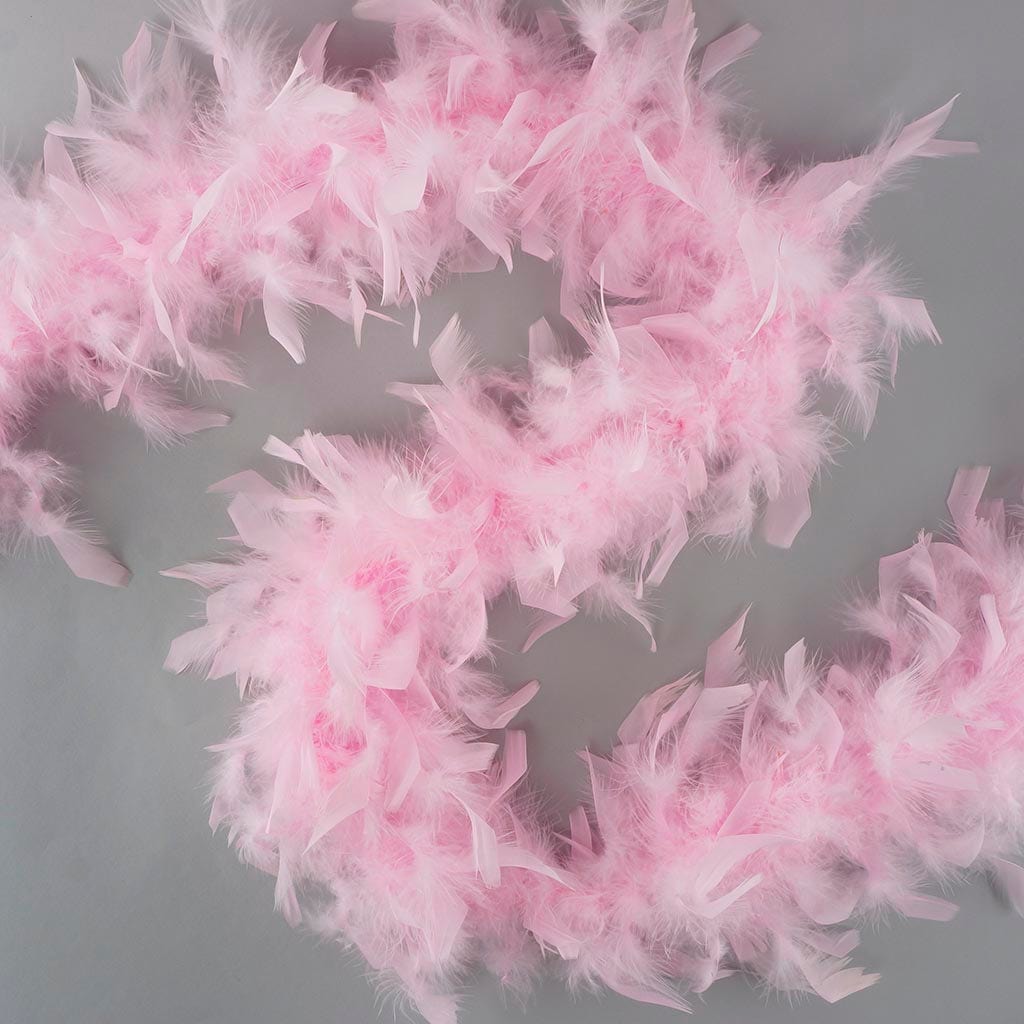Light Pink And White Two Tone Feather Boas
