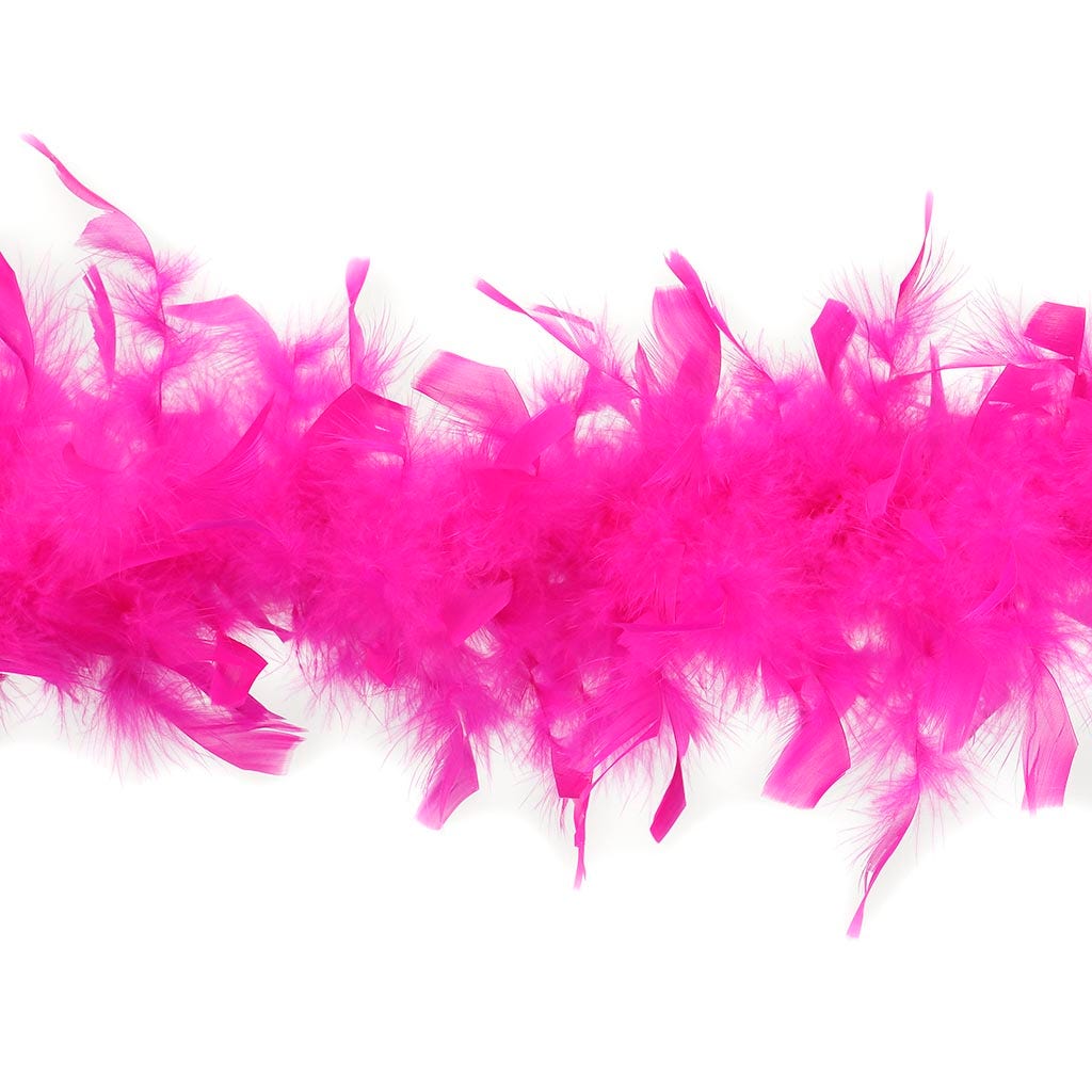 Chandelle Feather Boa - Lightweight - Shocking Pink