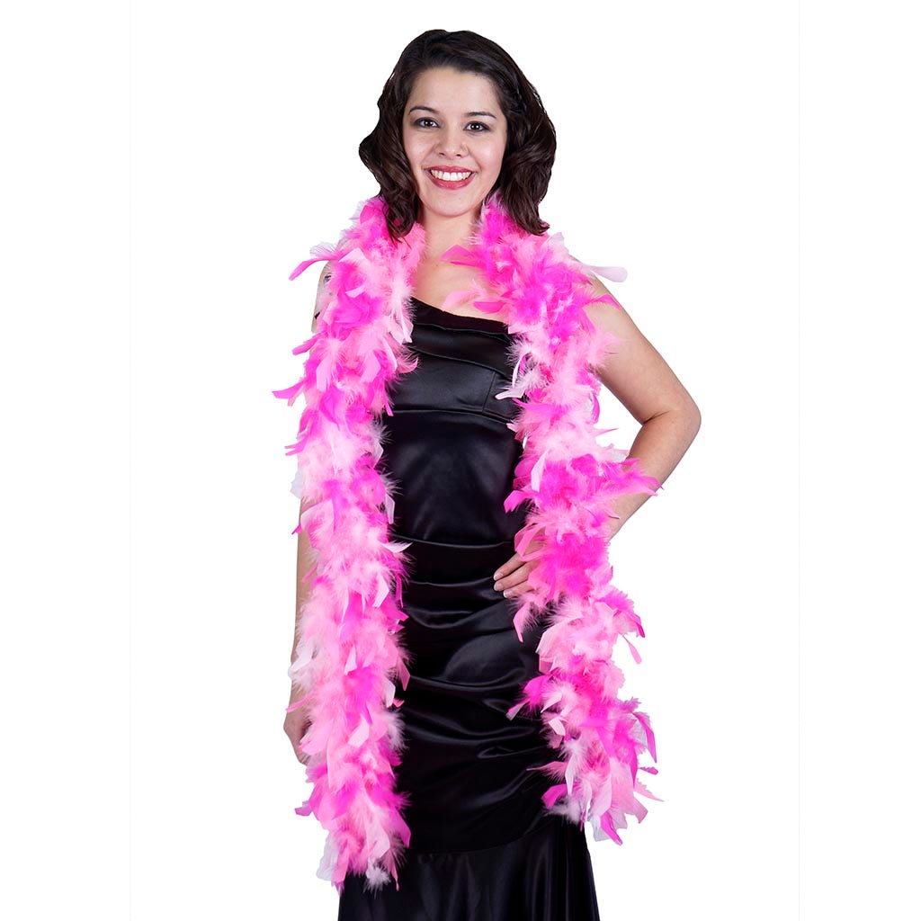 Chandelle Feather Boa - Lightweight - Pinks Mix