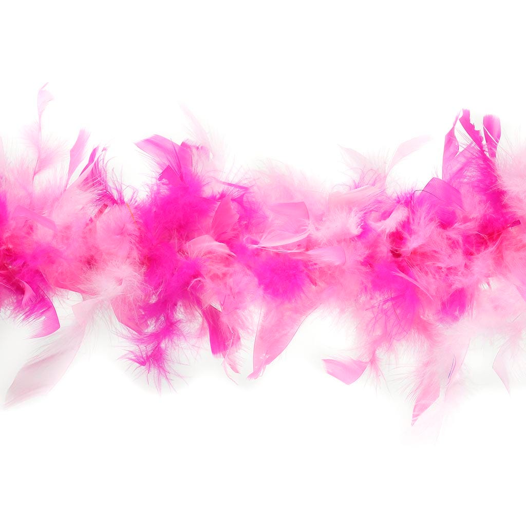 Chandelle Feather Boa - Lightweight - Pinks Mix