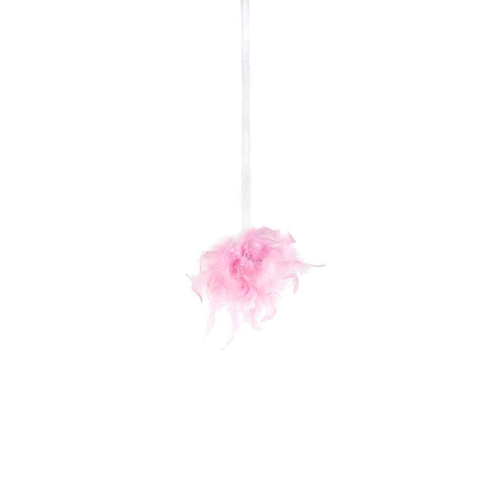Candy Pink Chandelle Feather Pom Poms - 6 Inches | Buy Craft