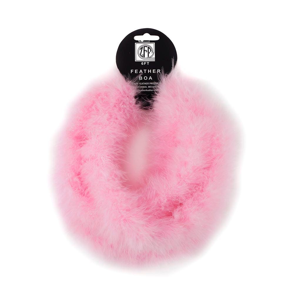 Thin Marabou Feather Boa - Candy Pink