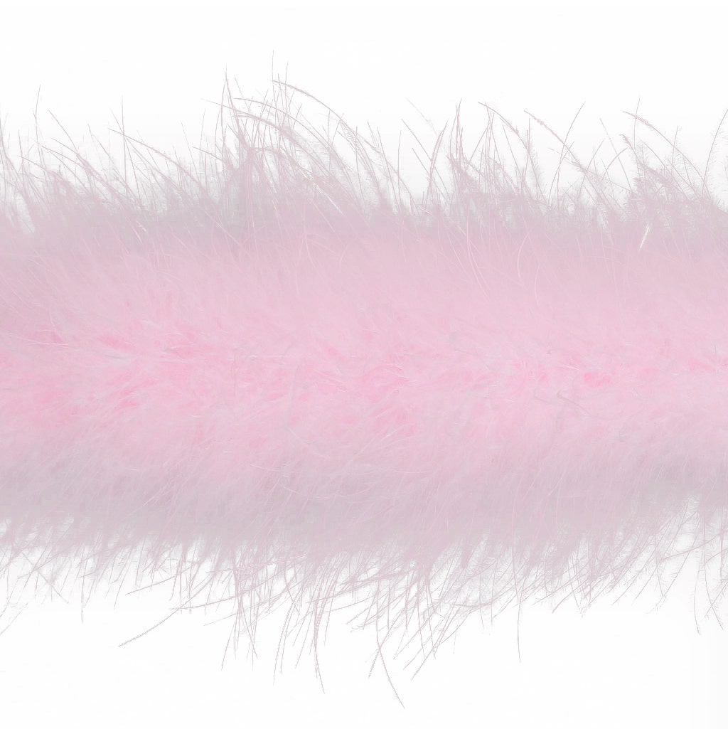 Marabou Boa with Lurex - Mediumweight - Candy Pink/Opal Lurex