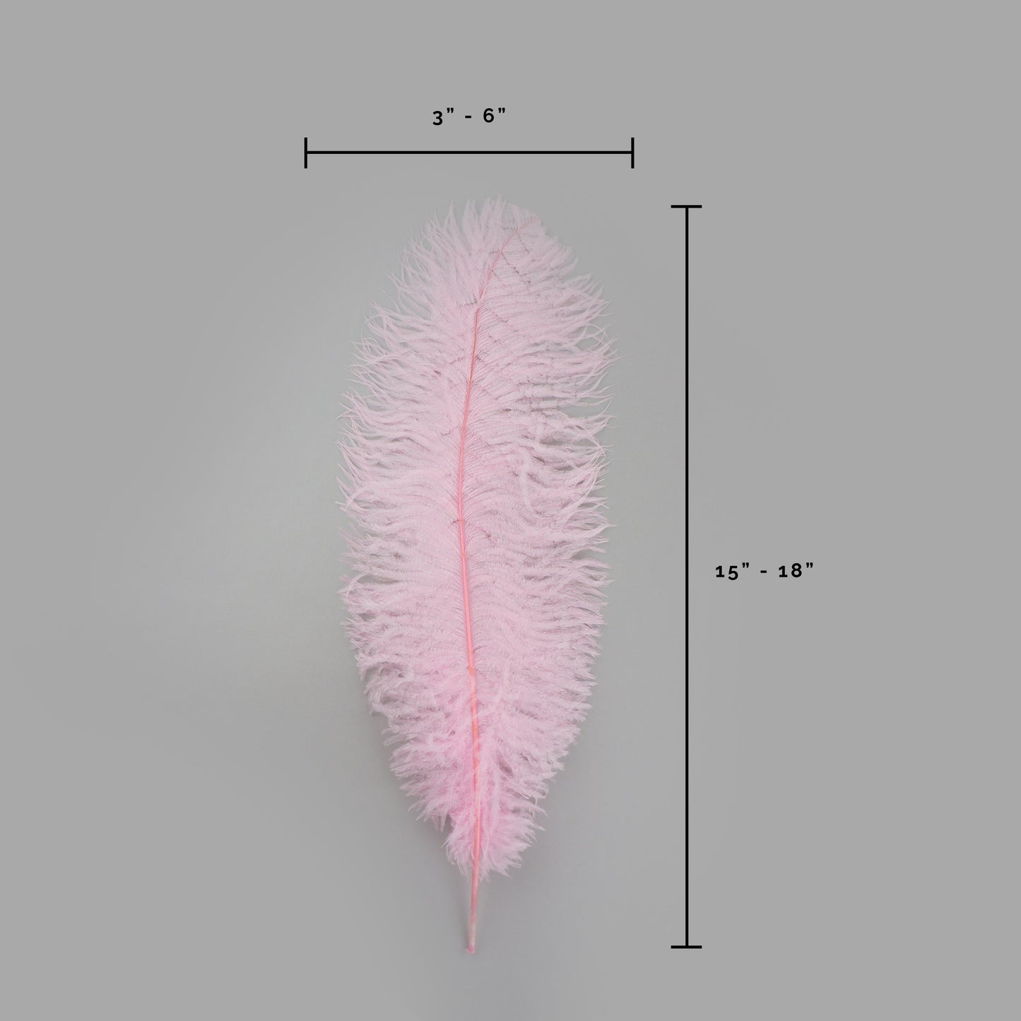 Ostrich Feathers-Narrow Drabs - Candy Pink