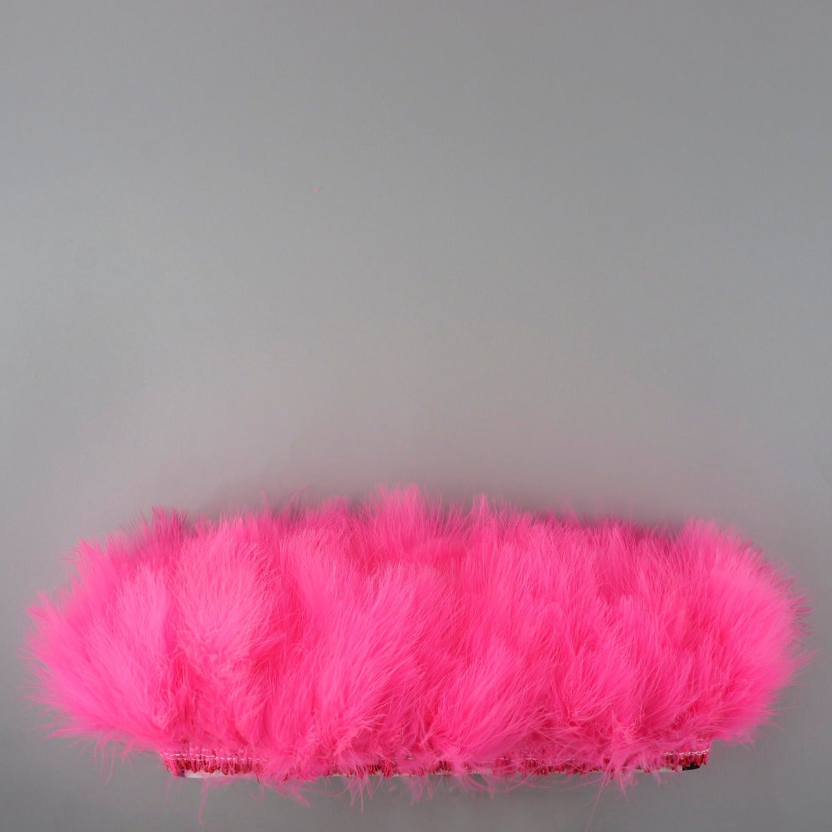 STRUNG TURKEY MARABOU BLOOD QUILL FEATHERS 4-5" - PINK ORIENT