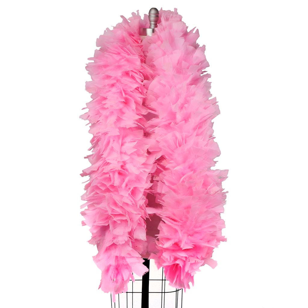 Turkey Feather Boa 10-14" - Candy Pink