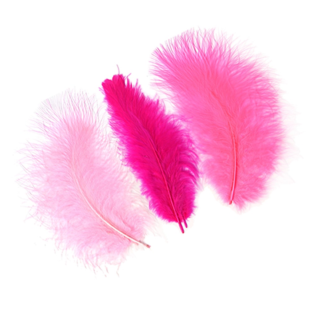 Turkey Marabou Mix Dyed - Pinks Mix