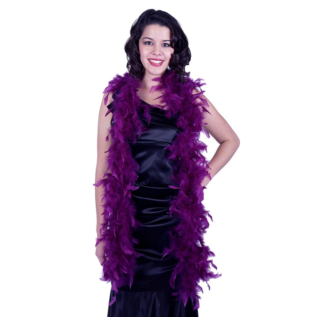 Chandelle Feather Boa - Lightweight - Purple