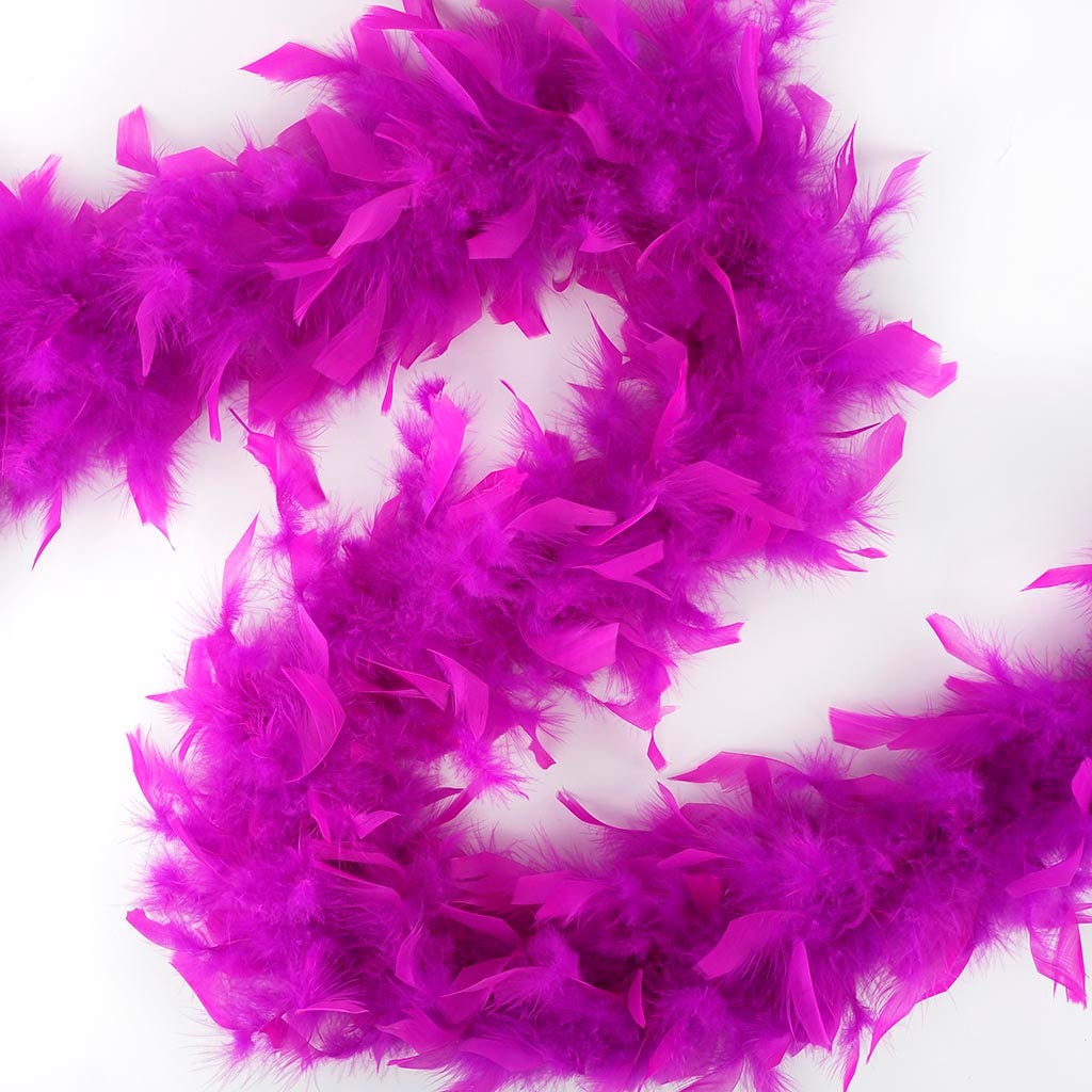 Zucker Very Berry Chandelle Feather Boa | Light Weight Pink Color Boas