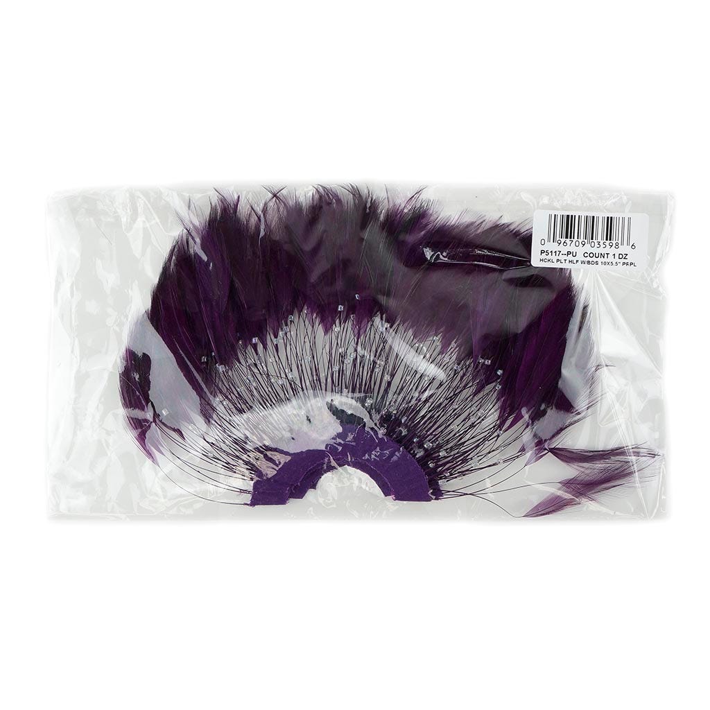 Feather Hackle Plates Solid Colors - Purple