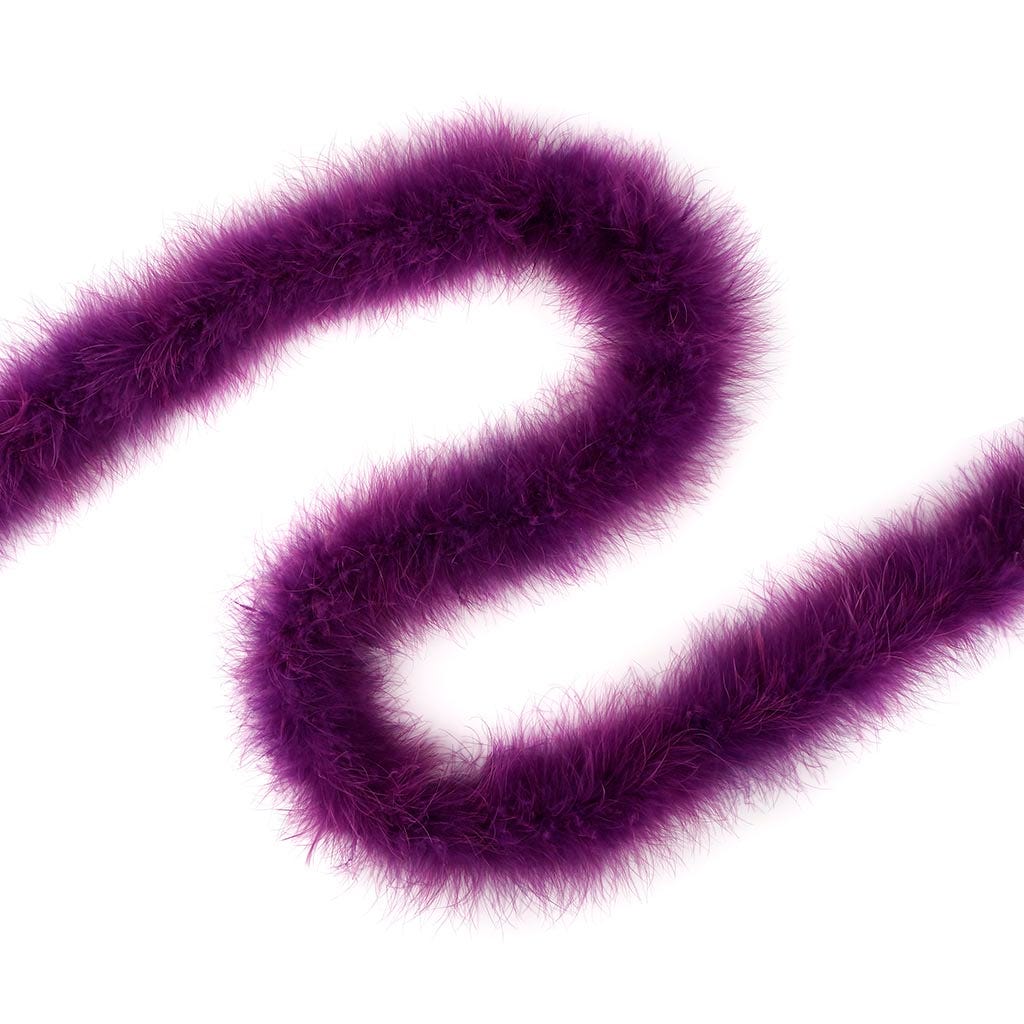 Purple Marabou Feather Scarf