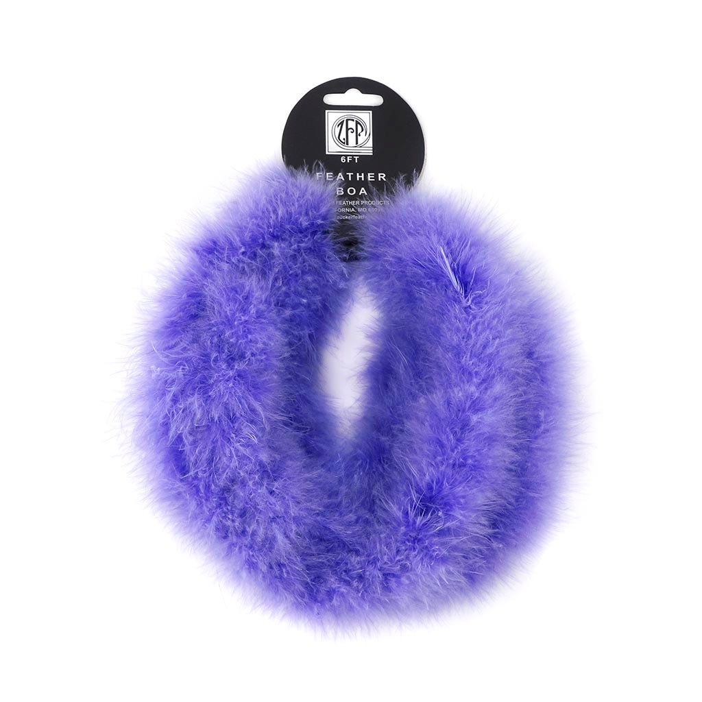Thin Marabou Feather Boa - Lavender