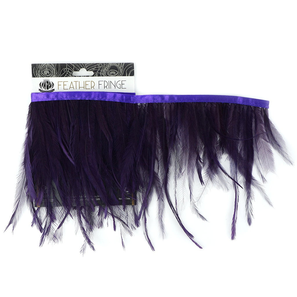 Emu Feather Fringe 1yd Grape