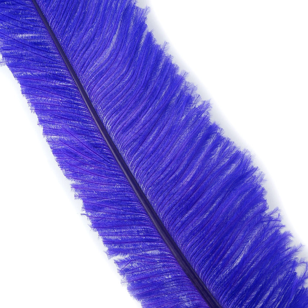 Ostrich Nandu Selected Feathers 12 PCS - FLourescent LILAC