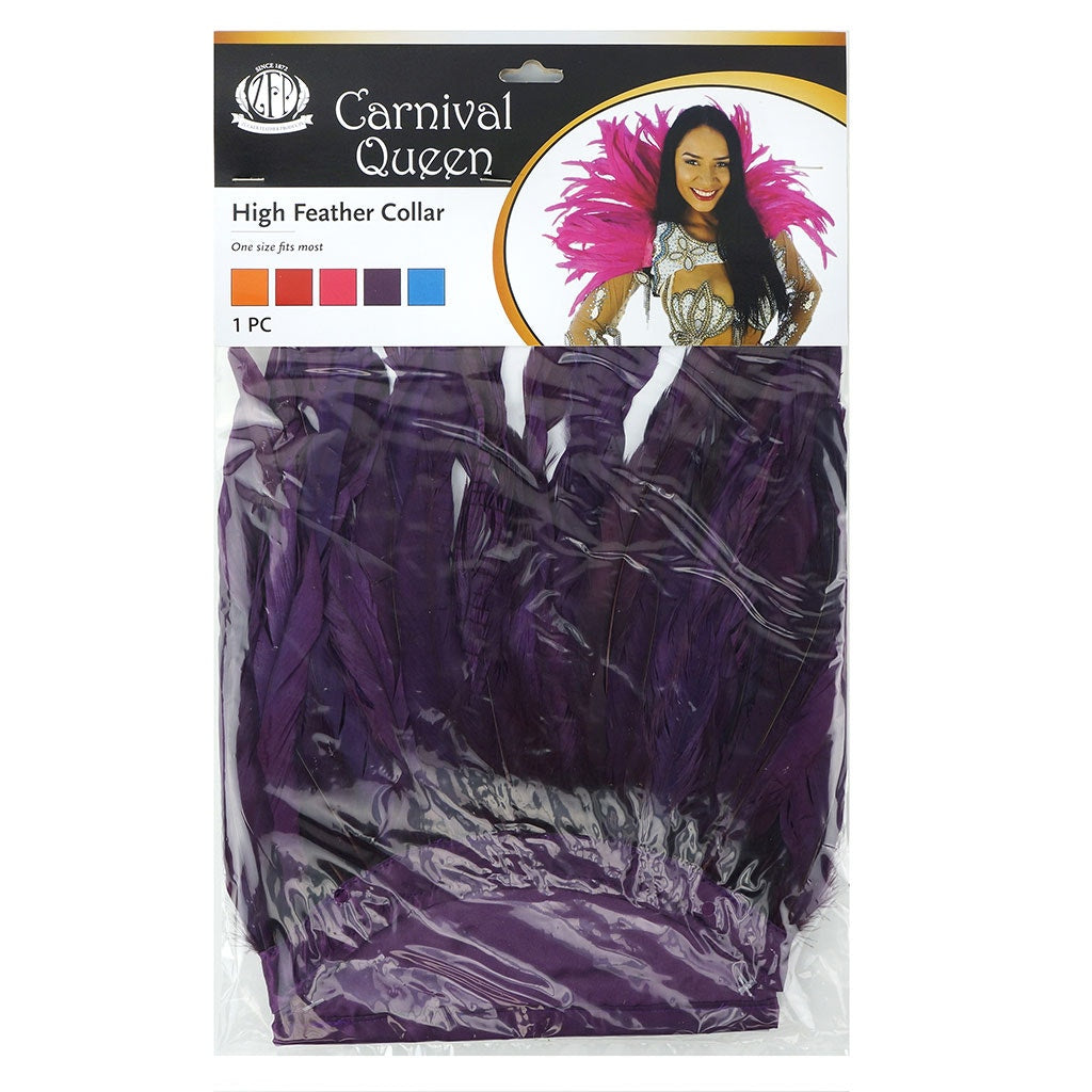 Carnival Feather Collar Purple