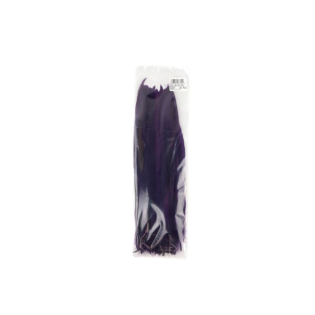 Rooster Coque Tails White-Dyed - Purple