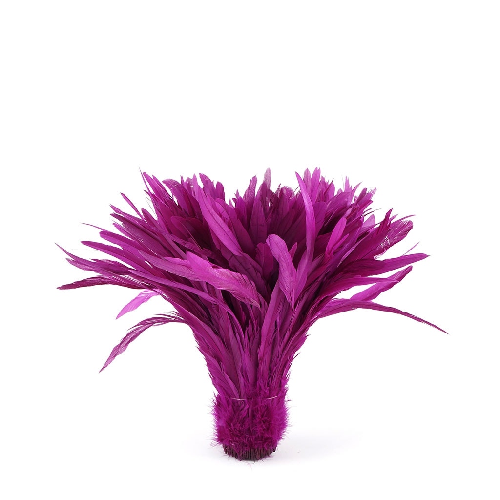 Rooster Coque Tails-Bleach-Dyed - Very Berry