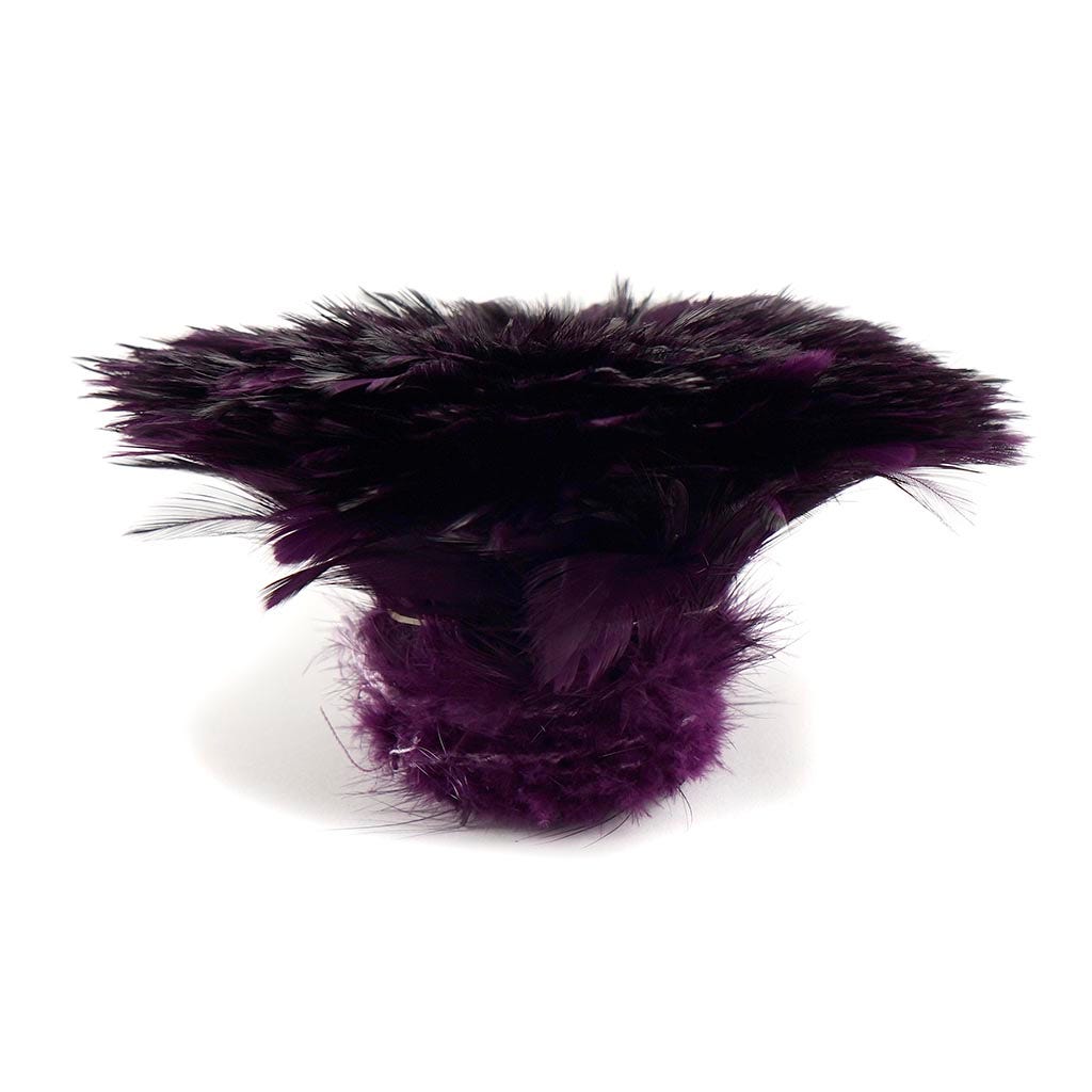 Rooster Hackle-White-Dyed - Purple