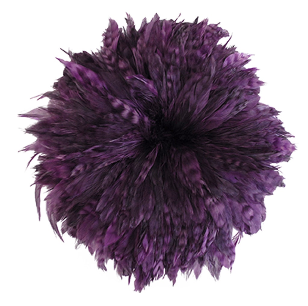 Rooster Schlappen-Red Chinchilla 1YD - Plum