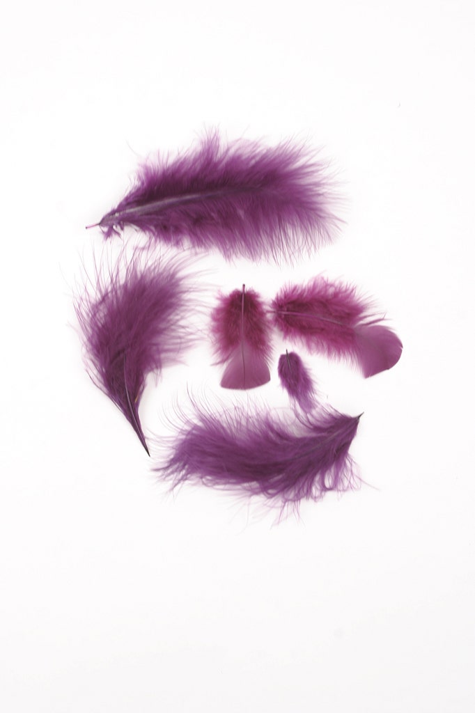 Loose Turkey Marabou Dyed - Purple