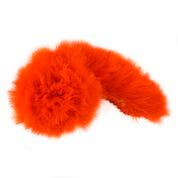 STRUNG TURKEY MARABOU BLOOD QUILL FEATHERS 4-5" - Orange