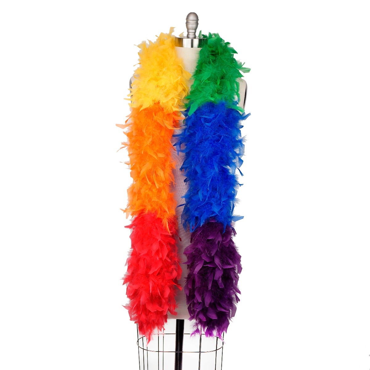 Chandelle Feather Boa - Heavyweight - Sectional - Rainbow