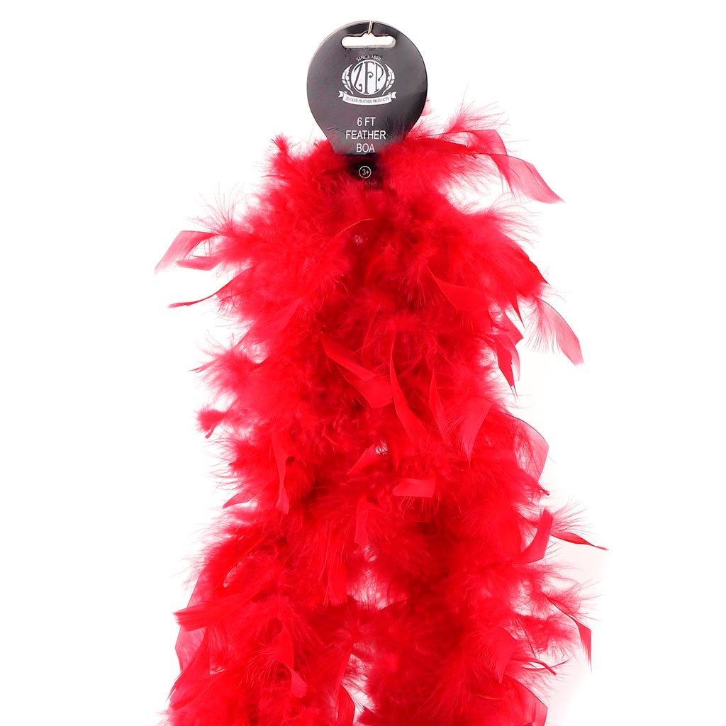 Chandelle Feather Boa - Lightweight - Red