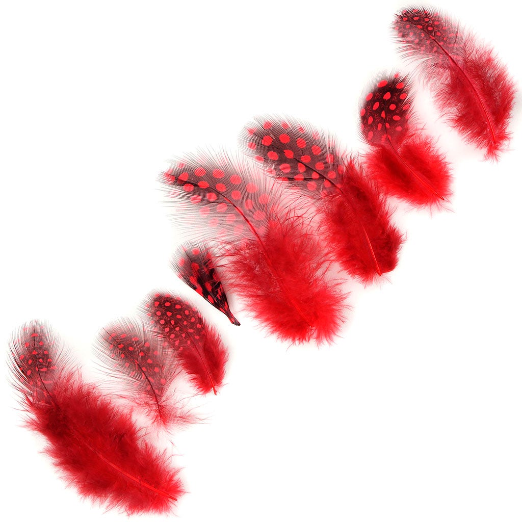 Loose Guinea Plumage Natural - Red