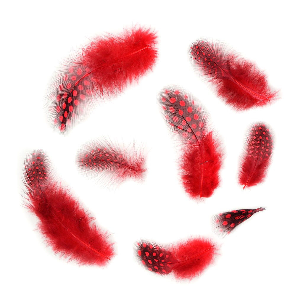 Loose Guinea Plumage Natural - Red